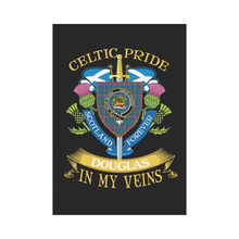 Load image into Gallery viewer, Douglas Clan Celtic Pride Garden Flag | Over 300 Clans | Special Custom Design