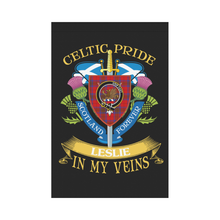 Load image into Gallery viewer, Leslie (Earl of Rothes) Clan Celtic Pride Garden Flag | Over 300 Clans | Special Custom Design