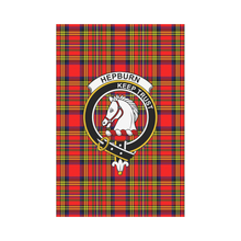 Load image into Gallery viewer, Hepburn Tartan Flag Clan Badge