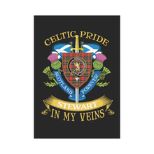 Load image into Gallery viewer, Stewart (High Stewards) Clan Celtic Pride Garden Flag | Over 300 Clans | Special Custom Design