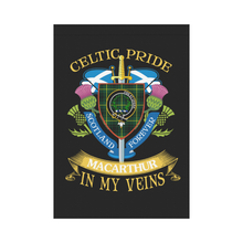 Load image into Gallery viewer, MacArthur (or Arthur) Clan Celtic Pride Garden Flag | Over 300 Clans | Special Custom Design