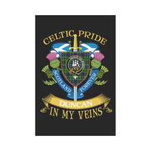 Load image into Gallery viewer, Duncan Clan Celtic Pride Garden Flag | Over 300 Clans | Special Custom Design