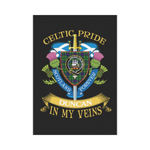 Load image into Gallery viewer, Duncan Clan Celtic Pride Garden Flag | Over 300 Clans | Special Custom Design