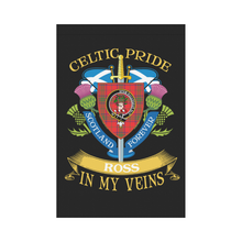 Load image into Gallery viewer, Ross Clan Celtic Pride Garden Flag | Over 300 Clans | Special Custom Design