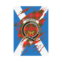 Load image into Gallery viewer, Cameron Lives In Me Tartan Flag
