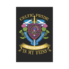 Load image into Gallery viewer, Montgomery Clan Celtic Pride Garden Flag | Over 300 Clans | Special Custom Design