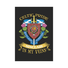 Load image into Gallery viewer, Sinclair Clan Celtic Pride Garden Flag | Over 300 Clans | Special Custom Design