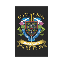 Load image into Gallery viewer, MacLaren Clan Celtic Pride Garden Flag | Over 300 Clans | Special Custom Design
