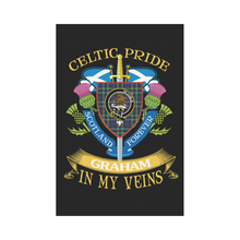 Load image into Gallery viewer, Graham Clan Celtic Pride Garden Flag | Over 300 Clans | Special Custom Design