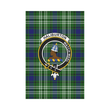 Load image into Gallery viewer, Haliburton Glen Tartan Flag Clan Badge