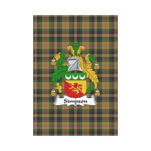 Load image into Gallery viewer, Simpson Tartan Tartan Flag Clan Badge,tartan garden flag,tartan,Scottish Tartan,Scottish Clans,Scots Tartan,Scotland Tartan,online shopping,Merry Christmas,garden flags,garden flag,Cyber Monday,Black Friday,tartan flag