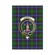 Load image into Gallery viewer, Russell Tartan Flag Clan Badge