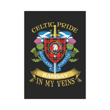 Load image into Gallery viewer, Ramsay Clan Celtic Pride Garden Flag | Over 300 Clans | Special Custom Design
