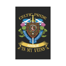 Load image into Gallery viewer, Ainslie Clan Celtic Pride Garden Flag | Over 300 Clans | Special Custom Design