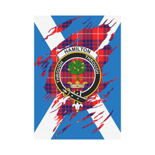 Load image into Gallery viewer, Hamilton Lives In Me Tartan Flag - Hamilton ,Tartan Flag,tartan,Scottish Tartan,Scottish Clans,Scots Tartan,Scotland Tartan,rr_track_tartan,rr_track_nltartan,rr_track_dnt,online shopping,Merry Christmas,garden flags,garden flag,Cyber Monday,Black Friday,Tartan Lives in me