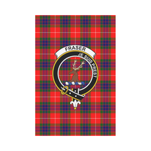 Load image into Gallery viewer, Fraser Of Lovat Tartan Flag Clan Badge,tartan garden flag,tartan,Scottish Tartan,Scottish Clans,Scots Tartan,Scotland Tartan,online shopping,Merry Christmas,garden flags,garden flag,Cyber Monday,Black Friday,tartan flag
