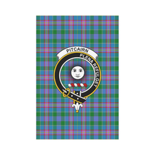 Load image into Gallery viewer, Pitcairn Hunting Tartan Flag Clan Badge