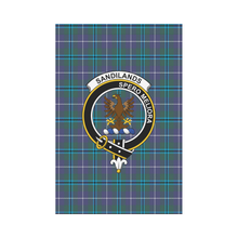 Load image into Gallery viewer, Sandilands Tartan Flag Clan Badge,tartan garden flag,tartan,Scottish Tartan,Scottish Clans,Scots Tartan,Scotland Tartan,online shopping,Merry Christmas,garden flags,garden flag,Cyber Monday,Black Friday,tartan flag