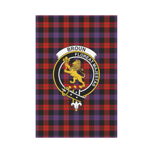 Load image into Gallery viewer, Broun Modern Tartan Flag Clan Badge,tartan garden flag,tartan,Scottish Tartan,Scottish Clans,Scots Tartan,Scotland Tartan,online shopping,Merry Christmas,garden flags,garden flag,Cyber Monday,Black Friday,tartan flag