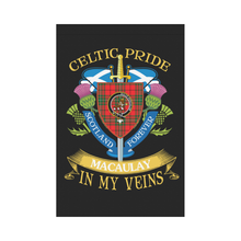 Load image into Gallery viewer, MacAulay Clan Celtic Pride Garden Flag | Over 300 Clans | Special Custom Design