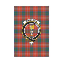 Load image into Gallery viewer, Chisholm Ancient Tartan Flag Clan Badge