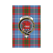 Load image into Gallery viewer, Pentland Tartan Flag Clan Badge,tartan garden flag,tartan,Scottish Tartan,Scottish Clans,Scots Tartan,Scotland Tartan,online shopping,Merry Christmas,garden flags,garden flag,Cyber Monday,Black Friday,tartan flag