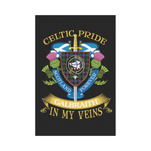 Load image into Gallery viewer, Galbraith Clan Celtic Pride Garden Flag | Over 300 Clans | Special Custom Design