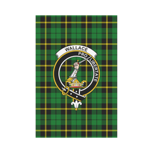 Load image into Gallery viewer, Wallace Hunting - Green Tartan Flag Clan Badge