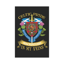 Load image into Gallery viewer, MacKintosh Clan Celtic Pride Garden Flag | Over 300 Clans | Special Custom Design