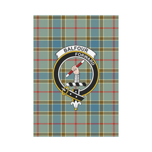 Load image into Gallery viewer, Balfour Blue Tartan Flag Clan Badge