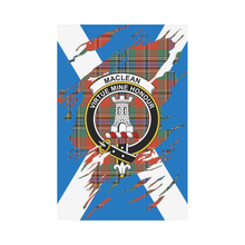 Load image into Gallery viewer, Maclean Lives In Me Tartan Flag