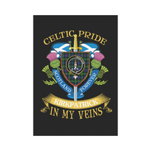 Load image into Gallery viewer, Kirkpatrick Clan Celtic Pride Garden Flag | Over 300 Clans | Special Custom Design