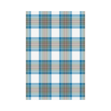 Load image into Gallery viewer, Stewart Muted Blue Tartan Flag