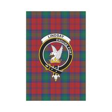 Load image into Gallery viewer, Lindsay Modern Tartan Flag Clan Badge