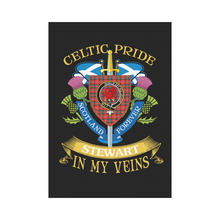 Load image into Gallery viewer, Stewart (Stuart) of Bute Clan Celtic Pride Garden Flag | Over 300 Clans | Special Custom Design
