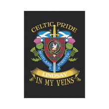 Load image into Gallery viewer, Lindsay Clan Celtic Pride Garden Flag | Over 300 Clans | Special Custom Design