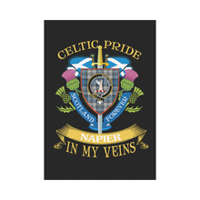 Load image into Gallery viewer, Napier Clan Celtic Pride Garden Flag | Over 300 Clans | Special Custom Design
