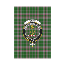 Load image into Gallery viewer, Gray Hunting Tartan Flag Clan Badge