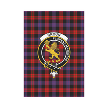 Load image into Gallery viewer, Broun Modern Tartan Flag Clan Badge