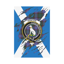 Load image into Gallery viewer, Hunter Lives In Me Tartan Flag - Hunter ,Tartan Flag,tartan,Scottish Tartan,Scottish Clans,Scots Tartan,Scotland Tartan,rr_track_tartan,rr_track_nltartan,rr_track_dnt,online shopping,Merry Christmas,garden flags,garden flag,Cyber Monday,Black Friday,Tartan Lives in me