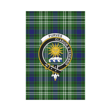 Load image into Gallery viewer, Purves Tartan Flag Clan Badge