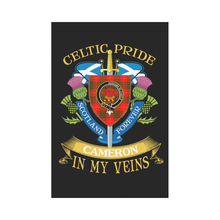 Load image into Gallery viewer, Cameron Clan Celtic Pride Garden Flag | Over 300 Clans | Special Custom Design