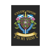 Load image into Gallery viewer, MacDonald (Clan Ranald) Clan Celtic Pride Garden Flag | Over 300 Clans | Special Custom Design