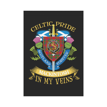 Load image into Gallery viewer, MacKintosh Clan Celtic Pride Garden Flag | Over 300 Clans | Special Custom Design