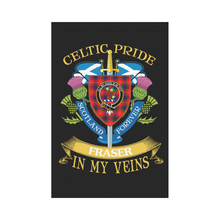 Load image into Gallery viewer, Fraser Clan Celtic Pride Garden Flag | Over 300 Clans | Special Custom Design