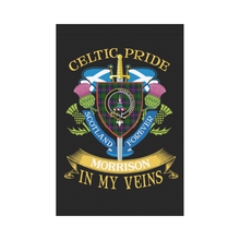 Load image into Gallery viewer, Morrison Clan Celtic Pride Garden Flag | Over 300 Clans | Special Custom Design