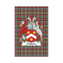 Load image into Gallery viewer, Golden Tartan Flag Clan Badge