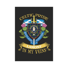 Load image into Gallery viewer, Lamont Clan Celtic Pride Garden Flag | Over 300 Clans | Special Custom Design
