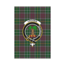 Load image into Gallery viewer, Crosbie Tartan Flag Clan Badge