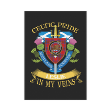 Load image into Gallery viewer, Leslie (Earl of Rothes) Clan Celtic Pride Garden Flag | Over 300 Clans | Special Custom Design